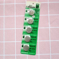 Button Cell Battery CR2032 (1 strip isi 5 butir) (baterai untuk sound books)