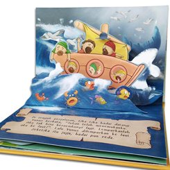 Buku Pop-Up Cerita Alkitab Yunus di Perut Ikan