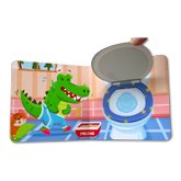 Buku Interaktif Good Habits AKU BISA KE TOILET SENDIRI! (Bahasa Indonesia & Inggris) dengan fitur interaktif Tarik-Dorong, Buka-Tutup, Geser!