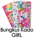 Bungkus kertas kado motif GIRL
